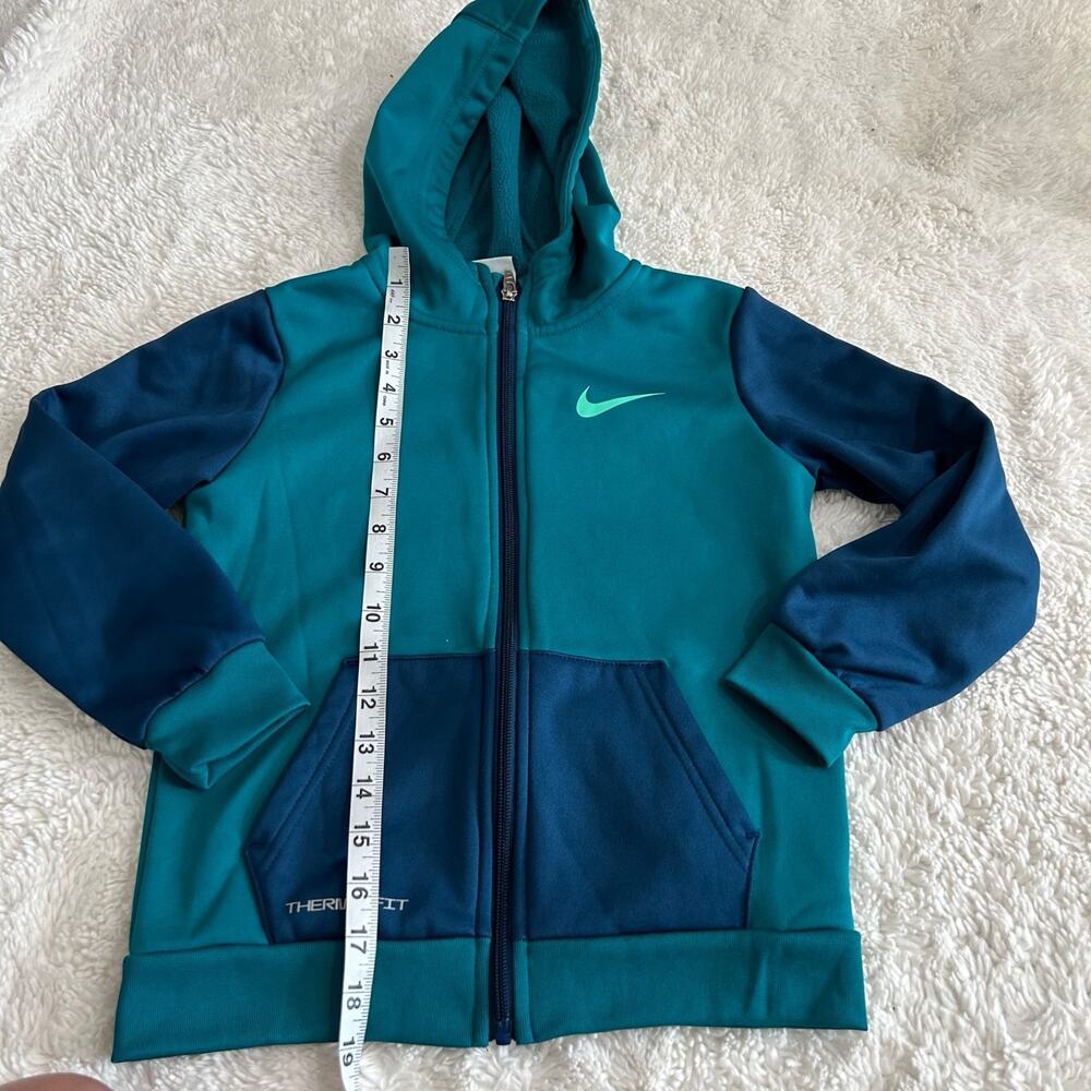 Nike Therma-Fit Fleece Full Zip Boys Sz 7 Sports Preppy School Athleisure Casual - Picture 5 of 7